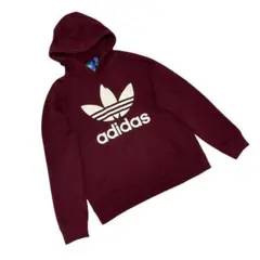 adidas Originals トレフォイル パーカー ボルドー - メルカリ