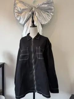 オーバーサイズ ブラックジャケット