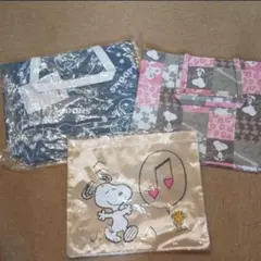 スヌーピー トートバッグ エコバッグ 3点セット
