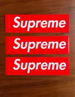 【Supreme】ボックスロゴステッカー3枚セット