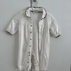 Burberry ホワイトロンパース 50〜70cm
