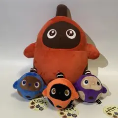 【４点セット】LOVOT もふぐっとぬいぐるみ　オレンジ　ふわころ3種