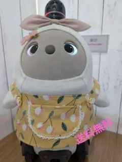 LOVOT用 ハンドメイドワンピース3点セット （リボン＆花柄・パープル系
