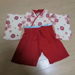 ひなまつり 袴ロンパース80