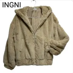 INGNI イング フェイクファー ジャケット M 極暖 防寒★ルD27
