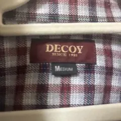 DECOY 長袖チェックシャツ