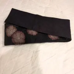 紫がかった黒 半幅帯 浴衣用