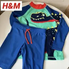 H&M 恐竜水着 ラッシュガードセットアップ