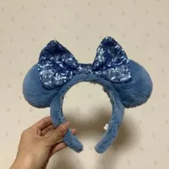ミニー　カチューシャ　ブルー