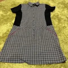 marie claire チェック柄 ワンピース M
