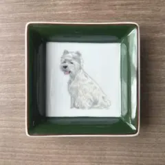 HERMES エルメス　フォックステリア　犬　灰皿　お皿　プレート HERMES - エルメス プレート/皿 HERMES 八角プレート犬/ワイヤー