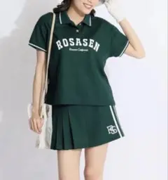 ROSASEN ロサーセン ゴルフウェア 吸水速乾 ワッフル半袖ポロシャツ