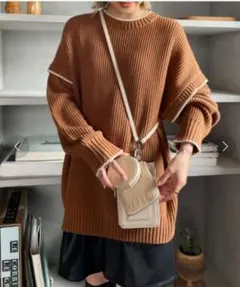 ✨美品✨ピコットアミプルオーバー　セーター　ニット　LOWRYSFARM