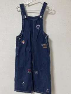 ZARA 刺繍入り デニムオーバーオール　98センチ
