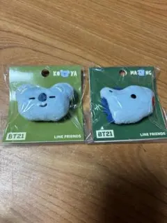 BT21 ふわふわバッジ　MANG/KOYA