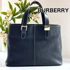 【美品】Burberry オールレザー トートバッグ
