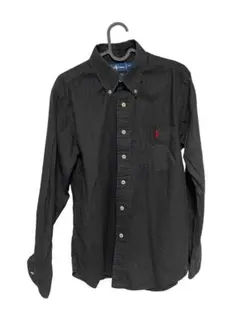 古着　長袖シャツ　ラルフローレン 希少　ブラック