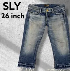 ✨ SLY ✨ 日本製 ローライズ クロップド デニム 26インチ M Y2K