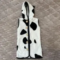 牛柄　フード付きスリーパー 着丈53cm