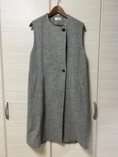 SACRA LIGHT MELTON GILET グレー ジレ ベスト サクラ - メルカリ