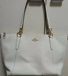 COACH　トートバッグ　オフホワイト/アイボリー　A4サイズOK