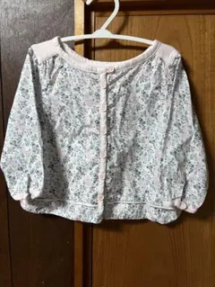 Chateau de Sable 花柄コットンシャツ ピンク系