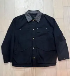 H&M. カバーオール　襟レザー（フェイク）　サイズLのサムネイル