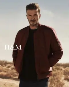美品H&M MA-1スタイルジャケット バーガンディのサムネイル