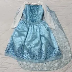 エルサ プリンセス ドレス アナ雪130ハロウィン コスプレ 取り外し可能 ラメ