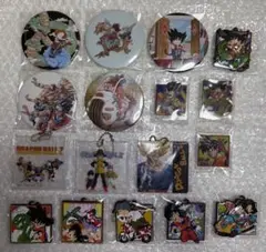 ドラゴンボール　鳥山明　缶バッジ　アクリルチェーン　アクリルスタンド　ラバー