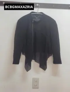 BCBGMAXAZRIA メッシュジャケット Sサイズ ブラック[FF]