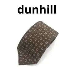 dunhill ダンヒル ネクタイ 花柄 総柄 グリーン オリーブ