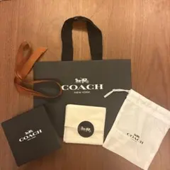 COACH ギフトバッグ　ボックス セット　ラッピング　ショッパー　紙袋　巾着