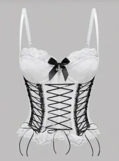 ホワイトレースコルセット