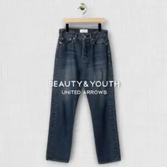 BEAUTY&YOUTH UNITED スリムストレートデニムパンツ ブルー Ｓのサムネイル