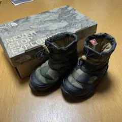 ノースフェイス　ブーツ　迷彩　15センチ