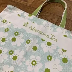 アフタヌーンティー　ファスナー付き大きめトートバッグ