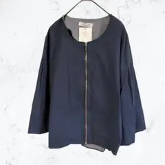 14461 ROMA et KEAコットン100% ノーカラージャケット 羽織のサムネイル