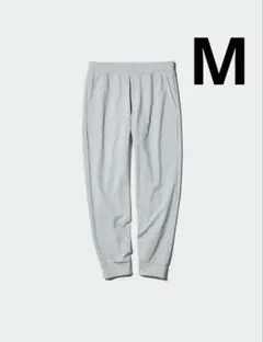 【M】UNIQLO ウルトラアクティブストレッチジョガーパンツ ライトグレー