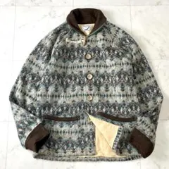 ブルートリック 岡山デニム ニット ジャケット L ウール アンゴラ トグル釦