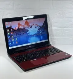 【限定1台】NEC LAVIE ☆レッド☆新品SSD☆すぐ使える☆ブルーレイOK