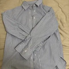 GU 長袖ストライプシャツ M