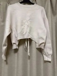 snidel クロップドニット ホワイト