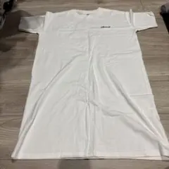 ホワイト 半袖ワンピース フロントロゴ X-girl