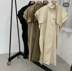 【新品・未使用✨タグ付き】attrayant フリルトレンチコート