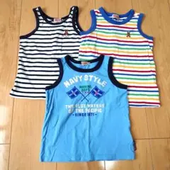 ミキハウス タンクトップ 3枚セット 100