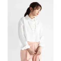 【新品】ヤマダヤ　福袋　Vin コットンクロップドシャツ　裾切りっぱなしのサムネイル