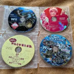 Wiiソフト4本セット（ゴーバケーション、モンスターハンター3、等）