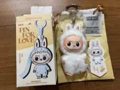 【正規品】【H】ラブブ ぬいぐるみ アルファベット PIN FOR LOVE