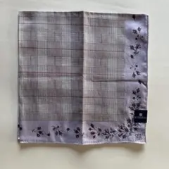 [新品未使用] ジバンシー GIVENCHYハンカチ 紫 刺繍